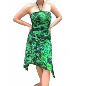 Handmade Tie Dye Hemp Organic Cotton Asymmetrical Dress/Skirt Small